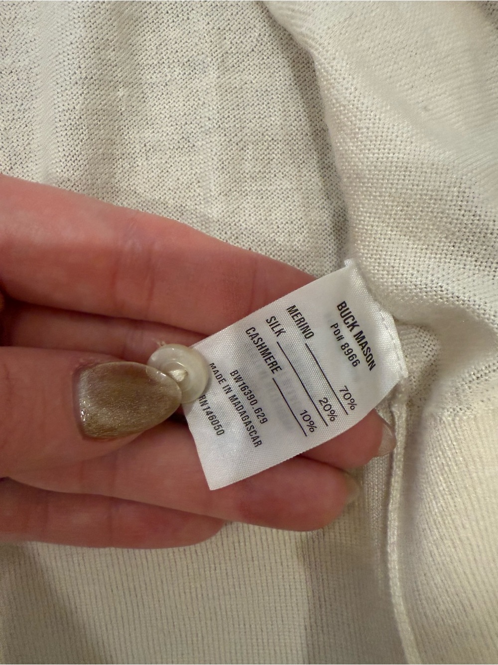 Like New Buck Mason Featherweight Wool Blend Cardigan - Picture 6 of 6